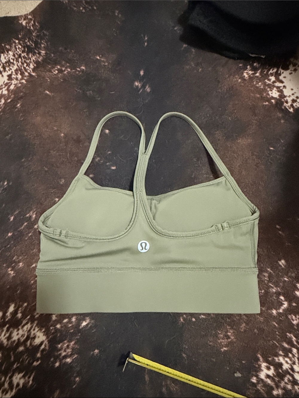 lululemon athletica Sage Olive Strappy Sports Bra